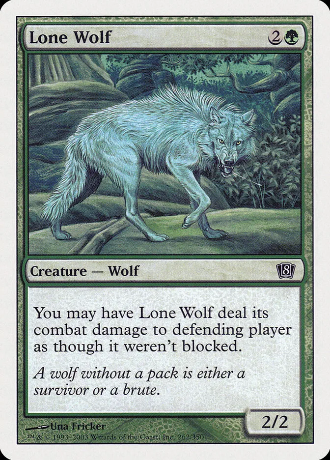 2003 Eighth Edition Lone Wolf common #262 common card image