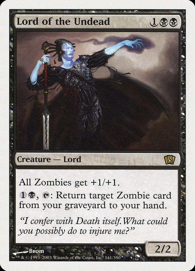 2003 Eighth Edition Lord of the Undead #141 rare card image