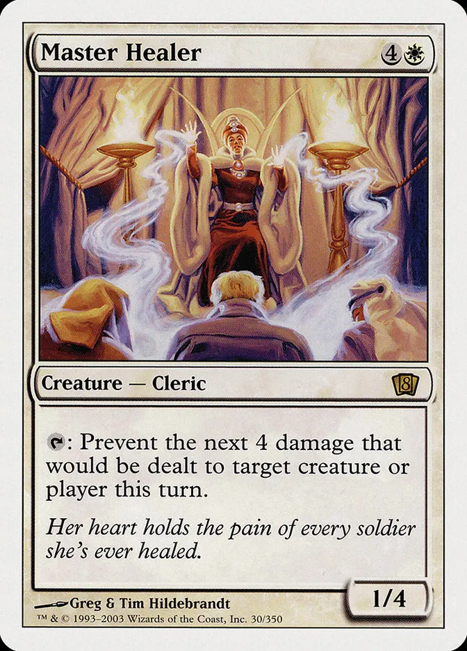2003 Eighth Edition Master Healer rare #30 rare card image