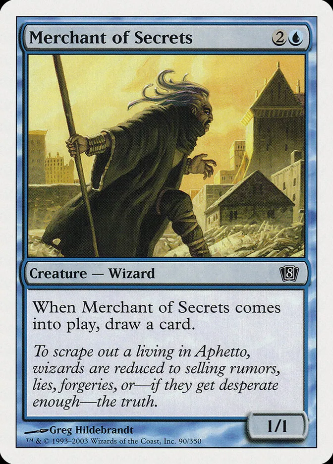 2003 Eighth Edition Merchant of Secrets common #90 common card image