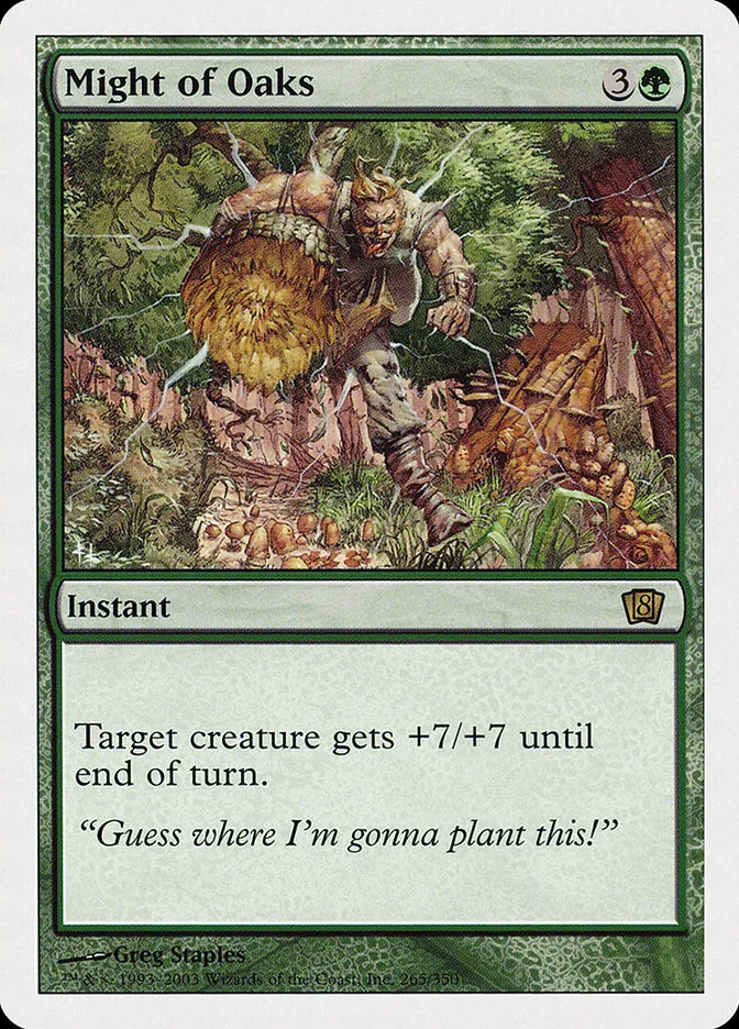 2003 Eighth Edition Might of Oaks #265 rare card image