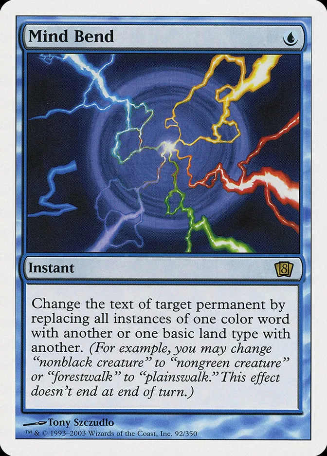 2003 Eighth Edition Mind Bend rare #92 rare card image