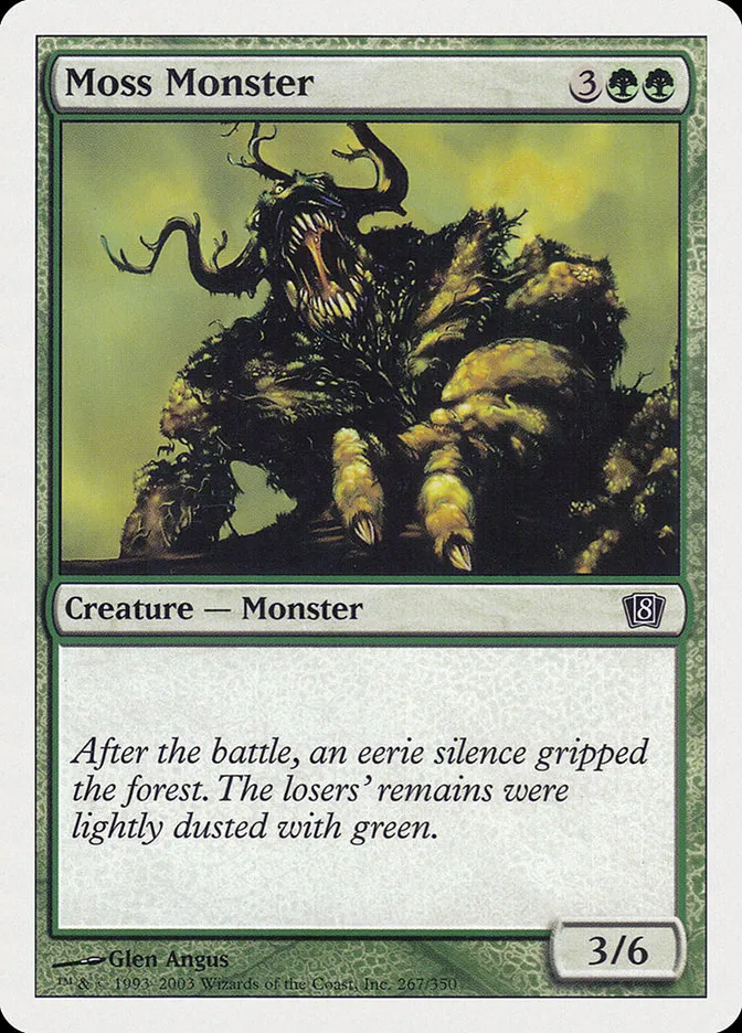 2003 Eighth Edition Moss Monster common #267 common card image
