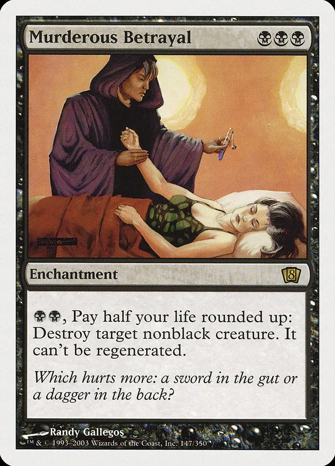 2003 Eighth Edition Murderous Betrayal rare #147 rare card image