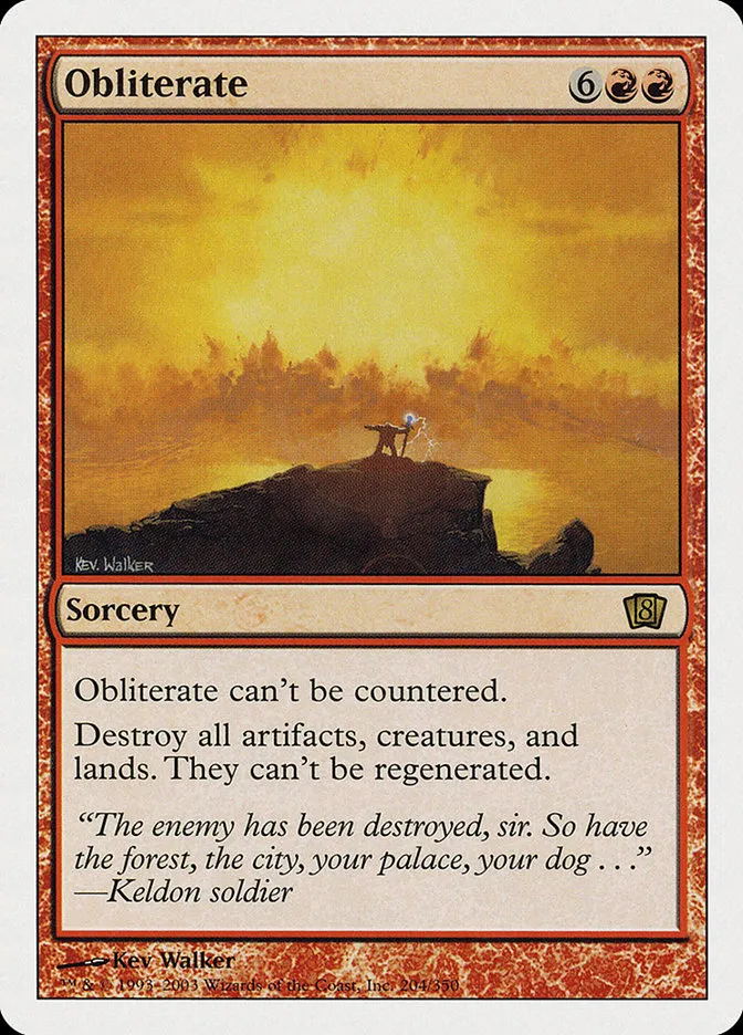 2003 Eighth Edition Obliterate rare #204 rare card image
