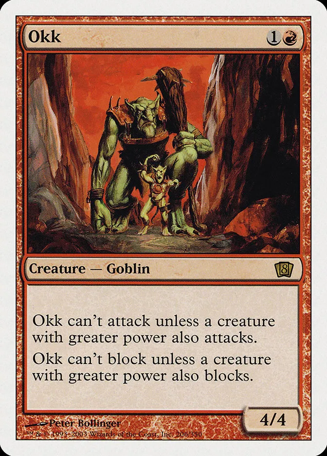 2003 Eighth Edition Okk rare #206 rare card image