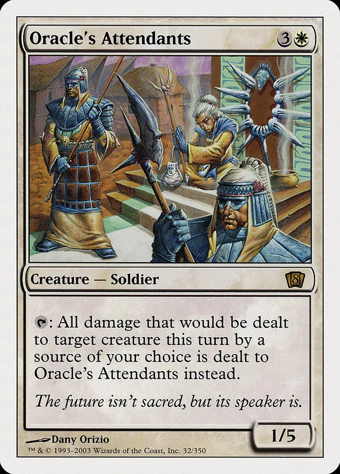 2003 Eighth Edition Oracle's Attendants rare #32 rare card image