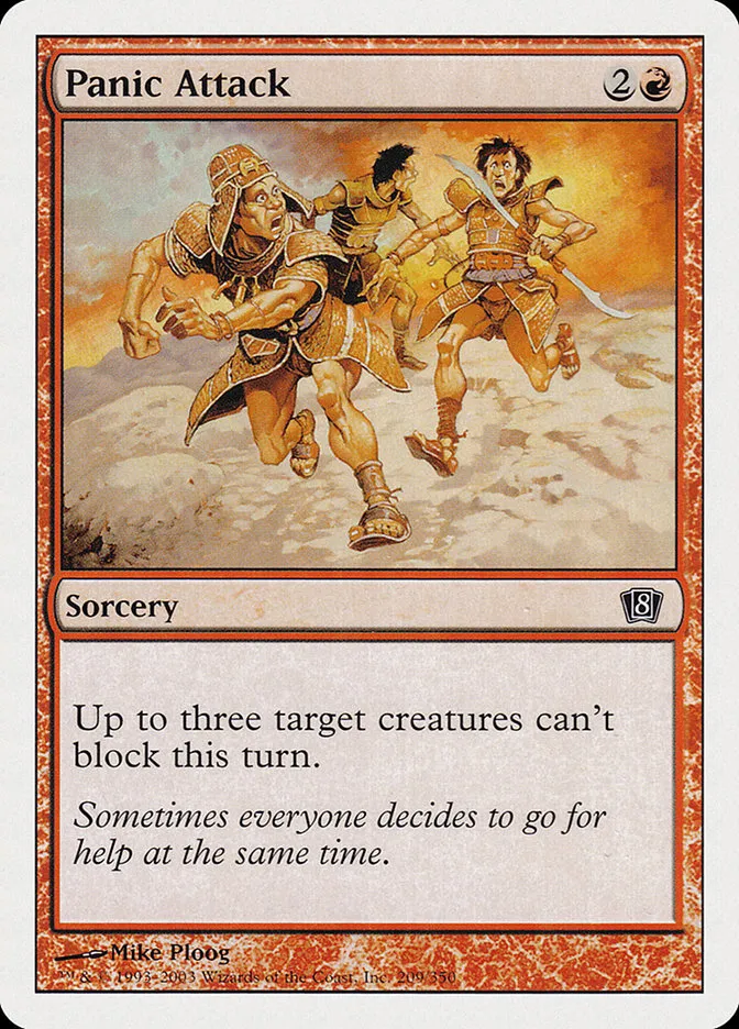 2003 Eighth Edition Panic Attack common #209 common card image