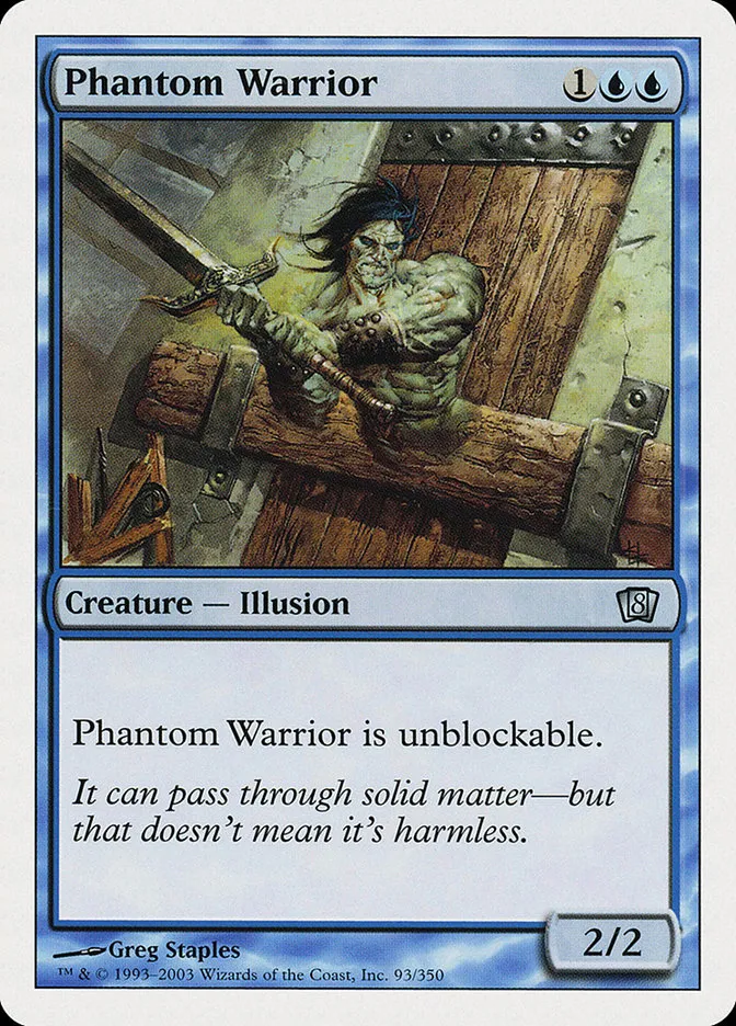 2003 Eighth Edition Phantom Warrior uncommon #93 uncommon card image