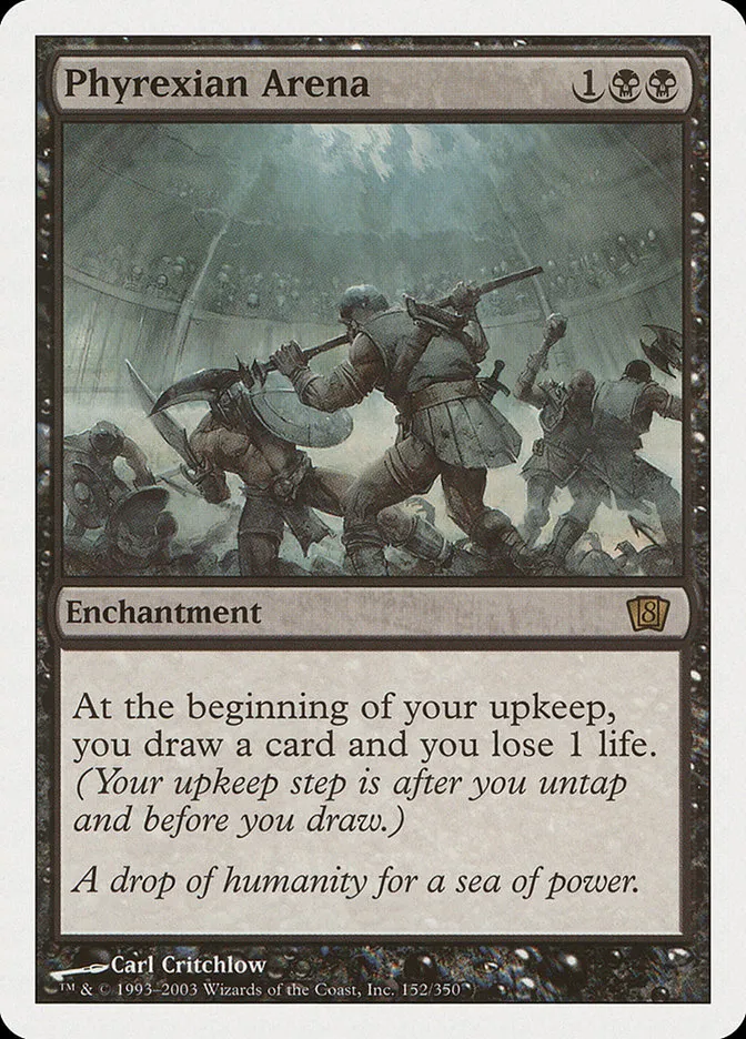 2003 Eighth Edition Phyrexian Arena #152 rare card image