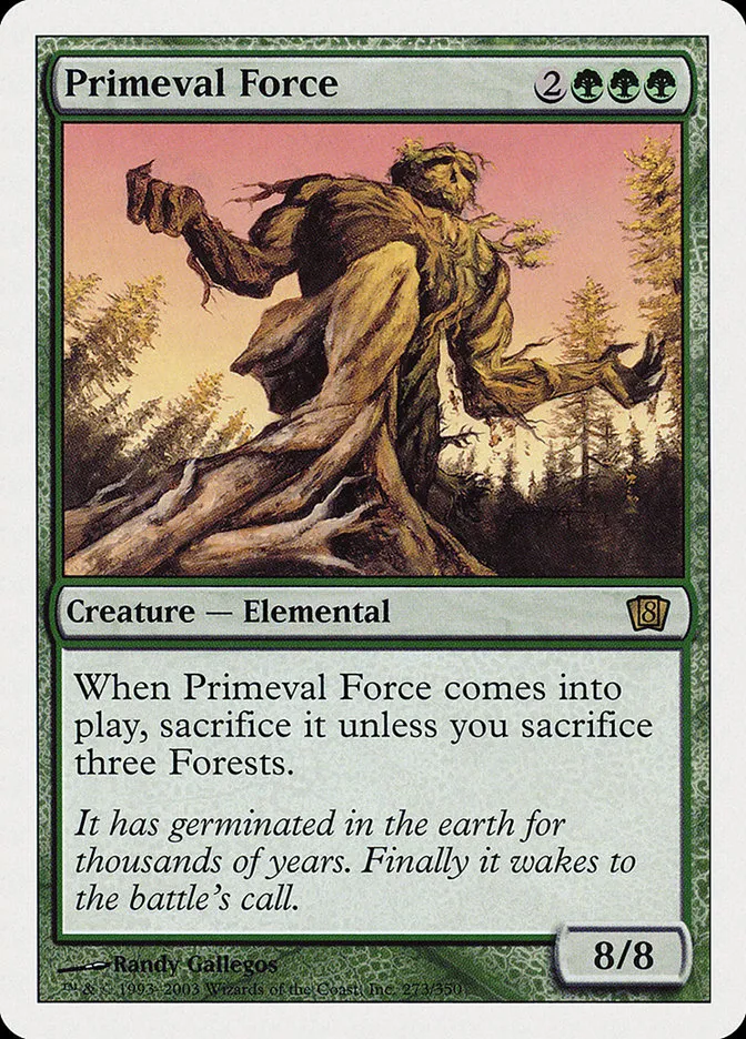 2003 Eighth Edition Primeval Force rare #273 rare card image