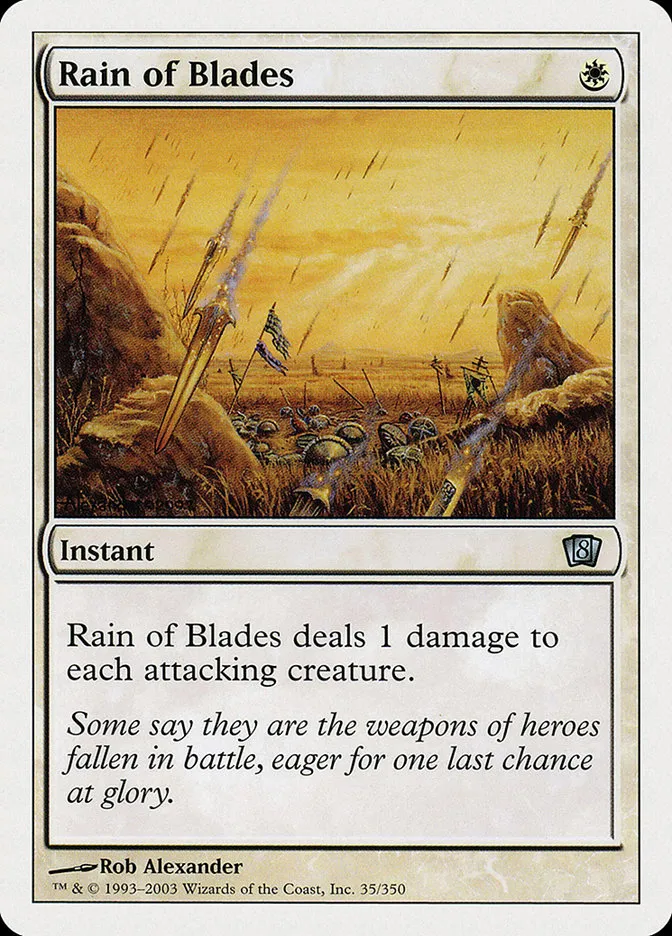 2003 Eighth Edition Rain of Blades #35 uncommon card image