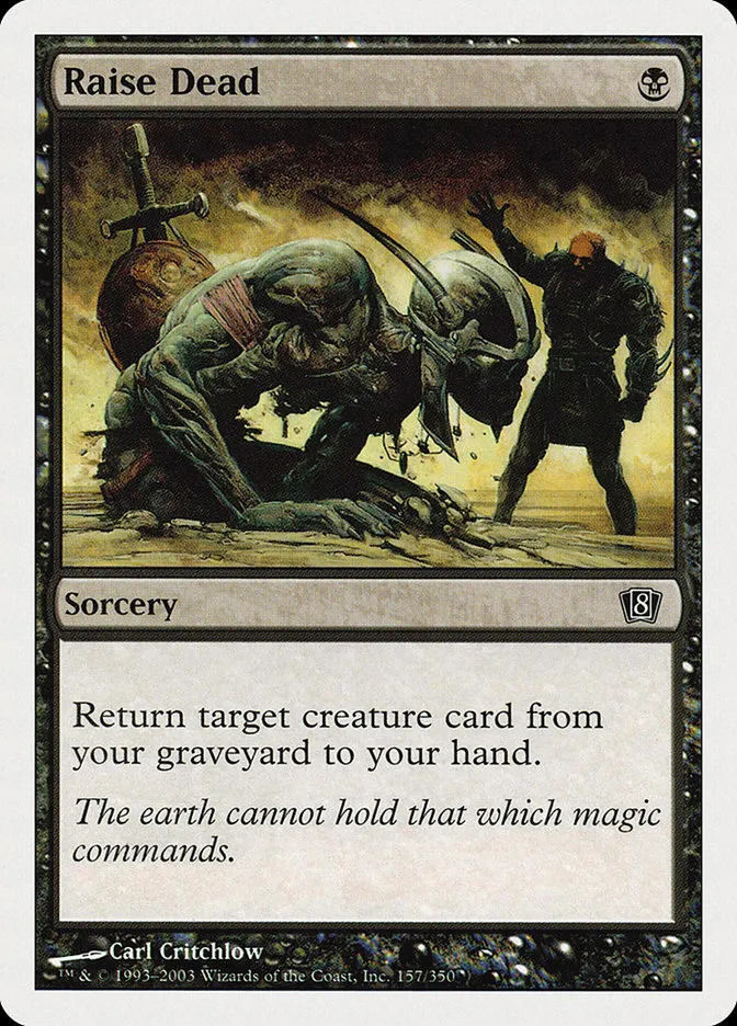 2003 Eighth Edition Raise Dead common #157 common card image