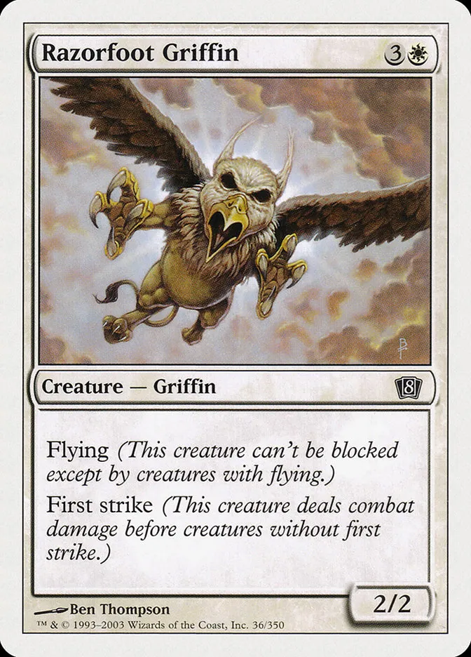 2003 Eighth Edition Razorfoot Griffin common #36 common card image