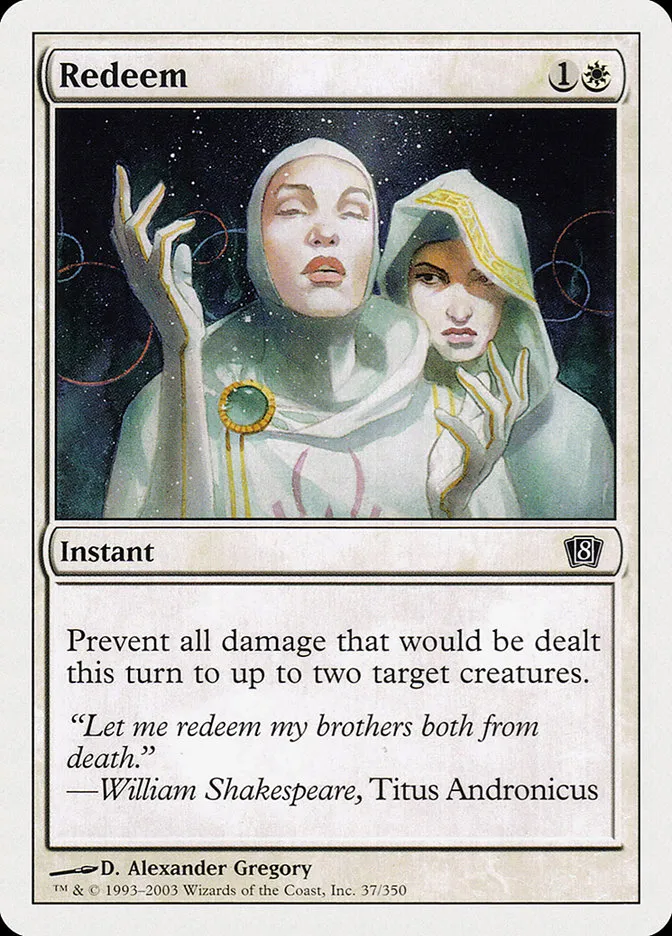 2003 Eighth Edition Redeem common #37 common card image