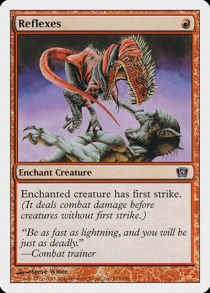 2003 Eighth Edition Reflexes common #213 common card image