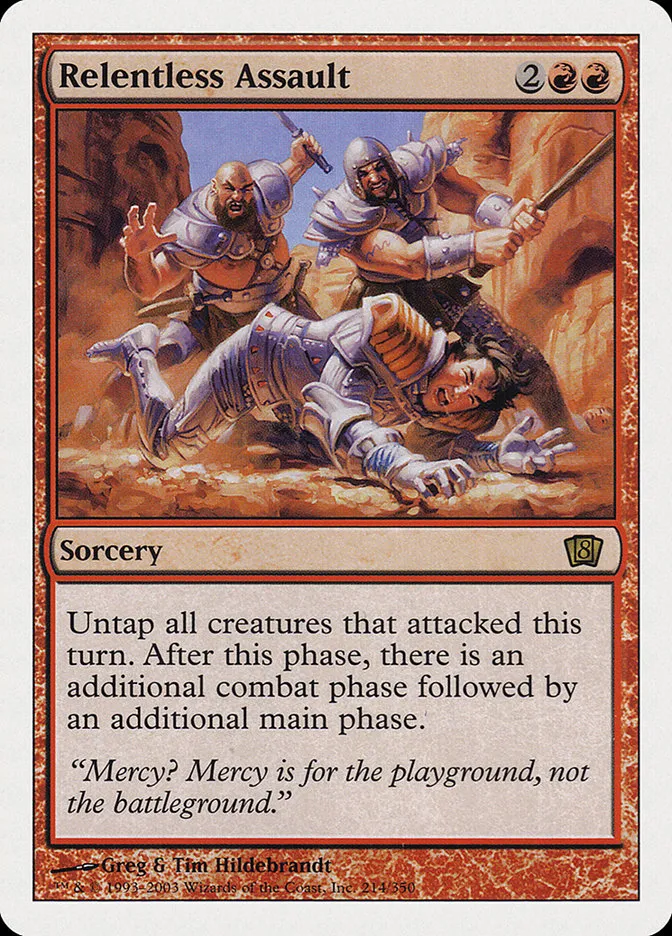 2003 Eighth Edition Relentless Assault rare #214 rare card image