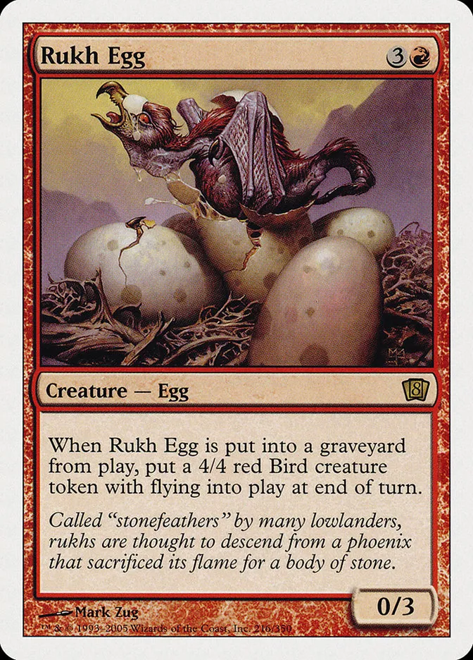 2003 Eighth Edition Rukh Egg rare #216 rare card image