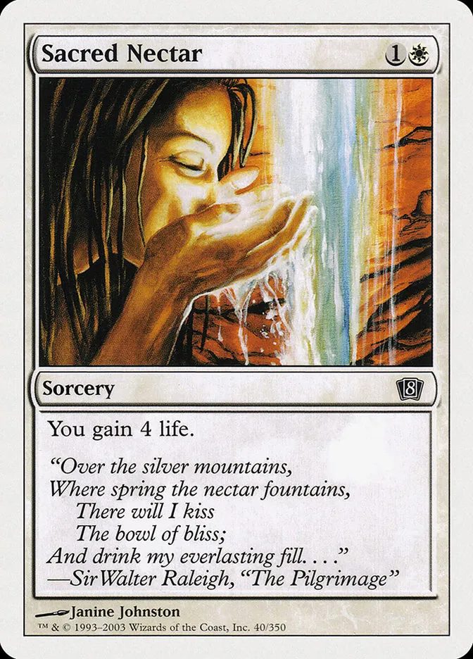 2003 Eighth Edition Sacred Nectar common #40 common card image