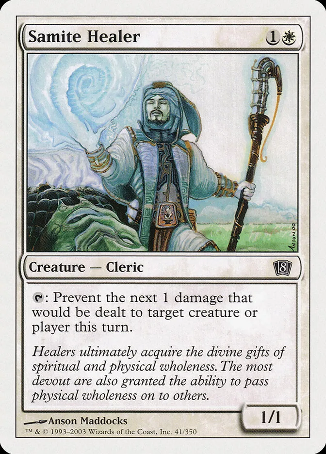 2003 Eighth Edition Samite Healer common #41 common card image