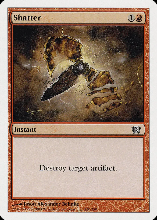 2003 Eighth Edition Shatter common #220 common card image