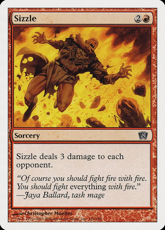 2003 Eighth Edition Sizzle common #224 common card image
