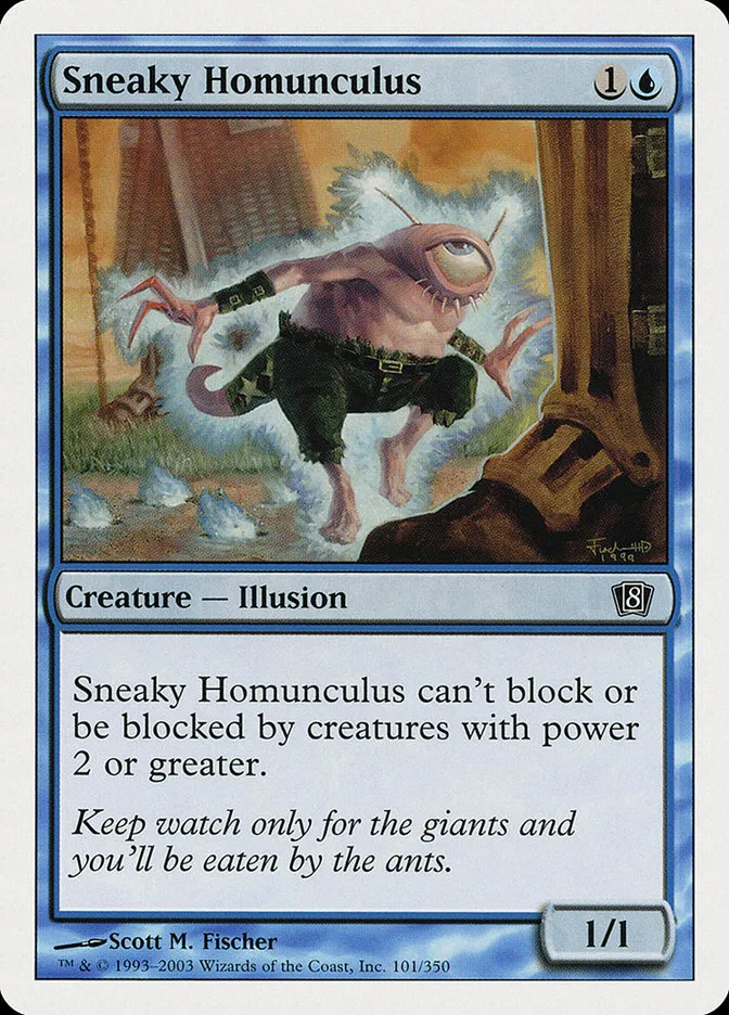 2003 Eighth Edition Sneaky Homunculus common #101 common card image