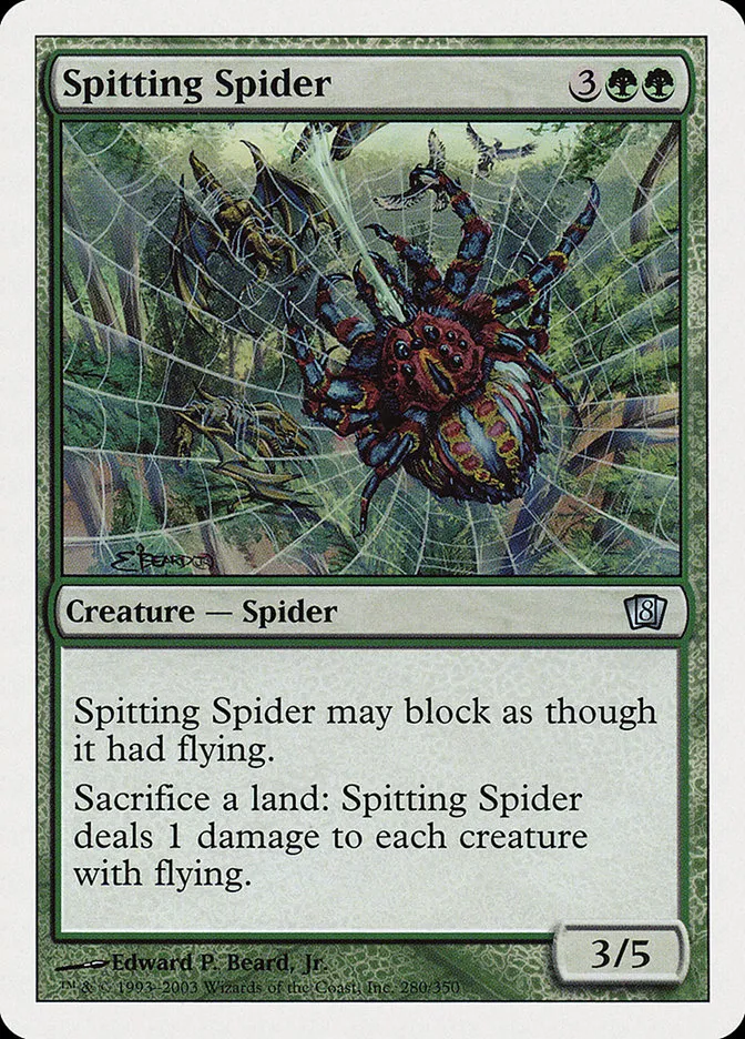 2003 Eighth Edition Spitting Spider uncommon #280 uncommon card image