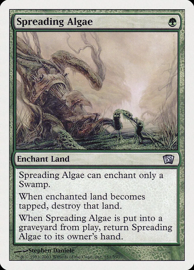 2003 Eighth Edition Spreading Algae uncommon #281 uncommon card image