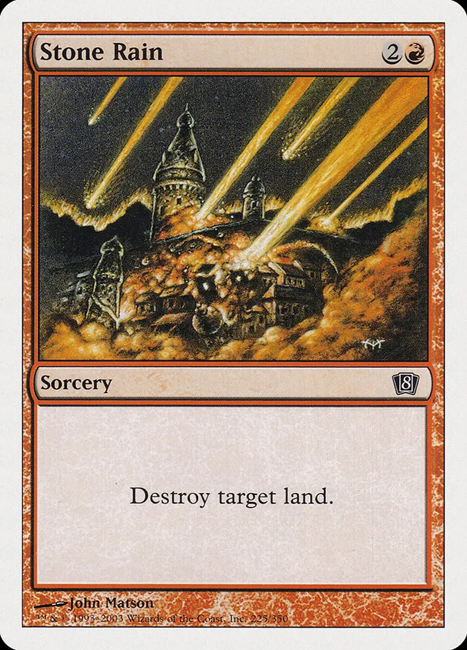 2003 Eighth Edition Stone Rain common #225 common card image