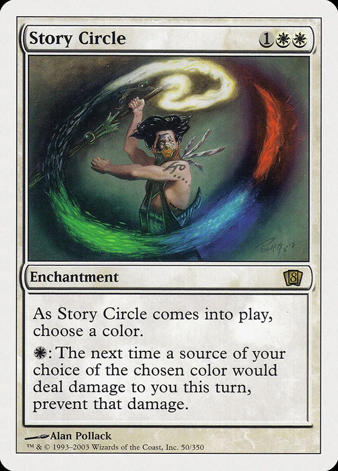 2003 Eighth Edition Story Circle rare #50 rare card image