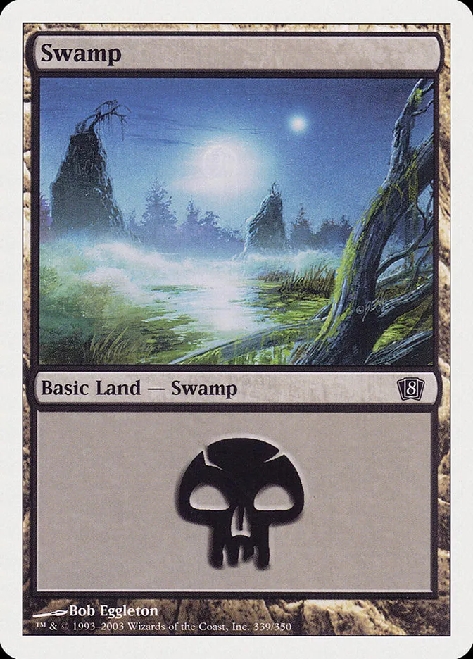 2003 Eighth Edition Swamp common #339 common card image