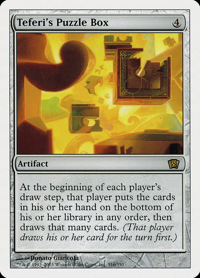 2003 Eighth Edition Teferi's Puzzle Box #316 rare card image