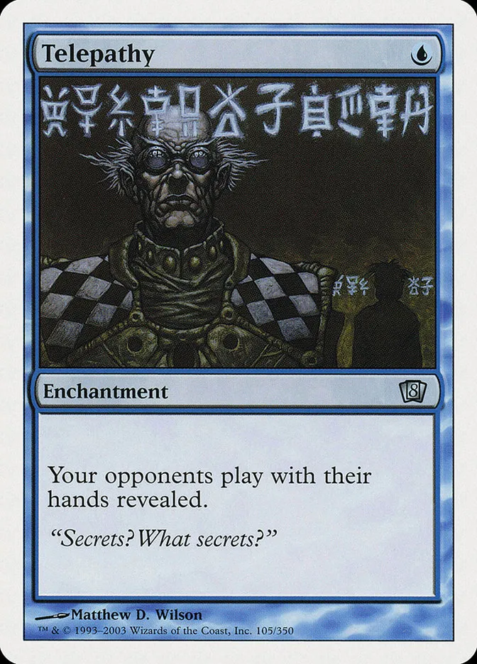 2003 Eighth Edition Telepathy uncommon #105 uncommon card image