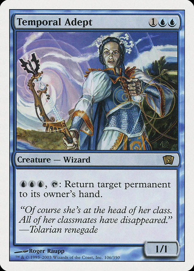 2003 Eighth Edition Temporal Adept rare #106 rare card image