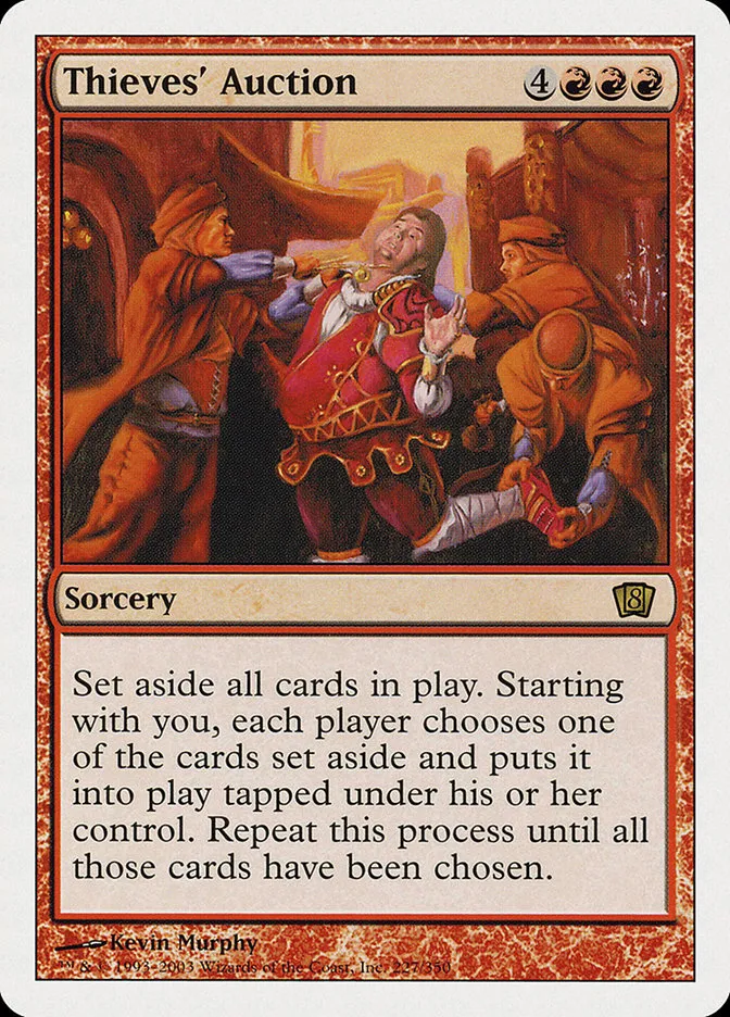 2003 Eighth Edition Thieves' Auction rare #227 rare card image