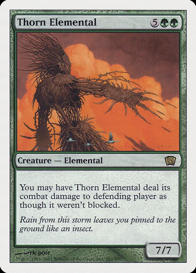 2003 Eighth Edition Thorn Elemental rare #283 rare card image