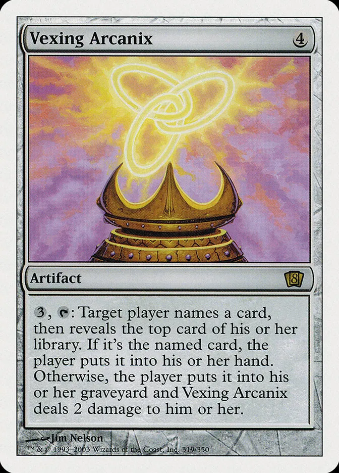 2003 Eighth Edition Vexing Arcanix rare #319 rare card image