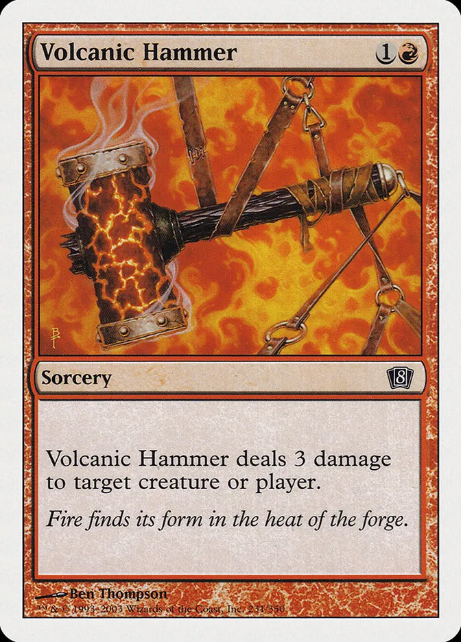 2003 Eighth Edition Volcanic Hammer common #231 common card image