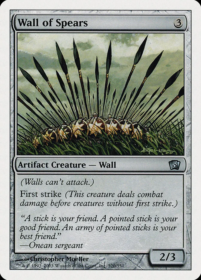 2003 Eighth Edition Wall of Spears uncommon #320 uncommon card image