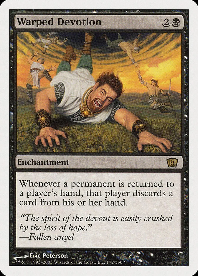 2003 Eighth Edition Warped Devotion rare #172 rare card image
