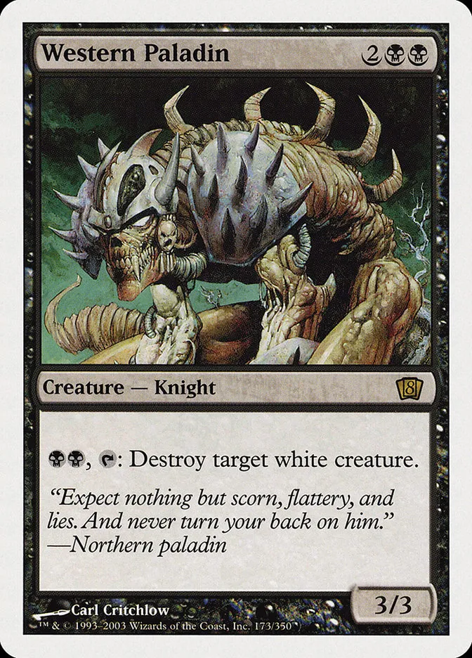 2003 Eighth Edition Western Paladin rare #173 rare card image