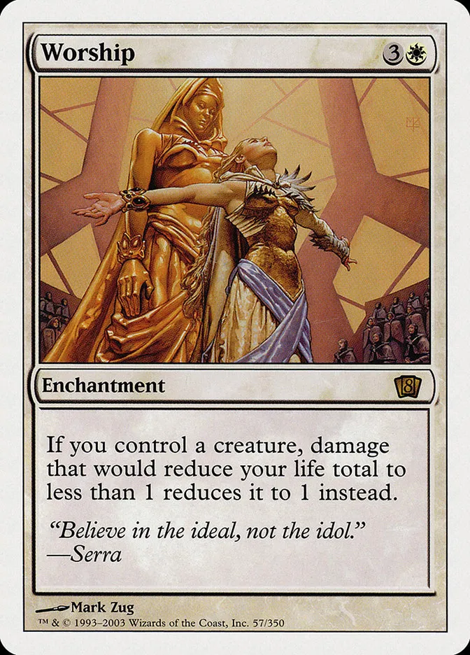 2003 Eighth Edition Worship rare #57 rare card image