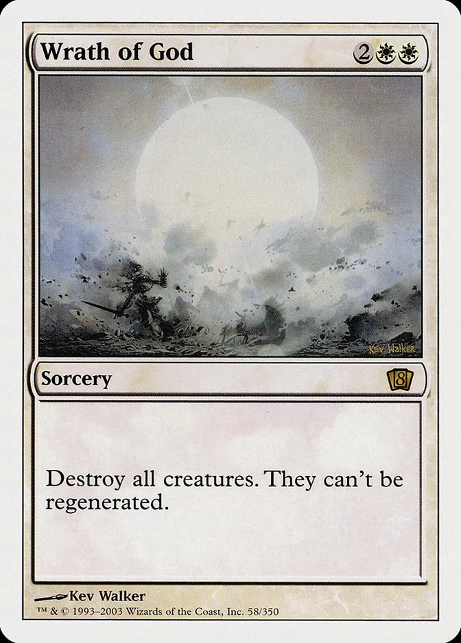 2003 Eighth Edition Wrath of God #58 rare card image