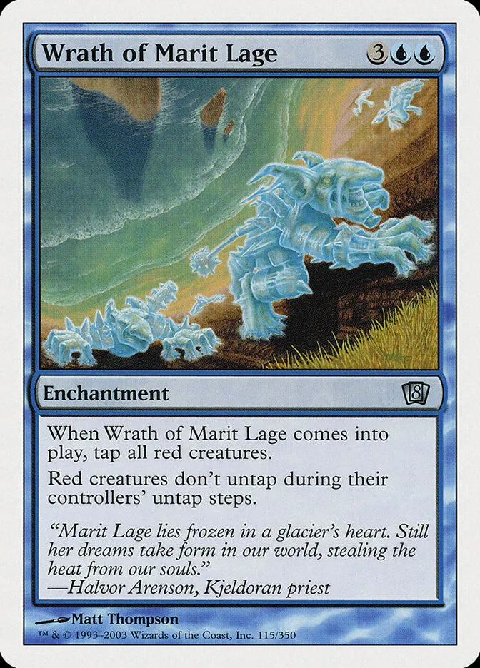 2003 Eighth Edition Wrath of Marit Lage #115 uncommon card image