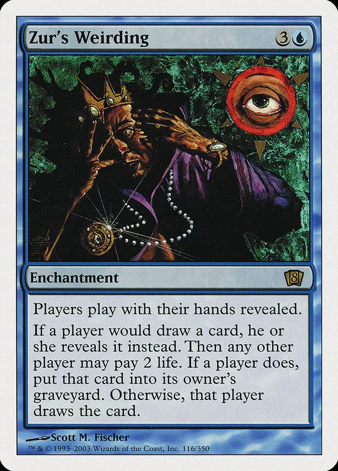 2003 Eighth Edition Zur's Weirding rare #116 rare card image