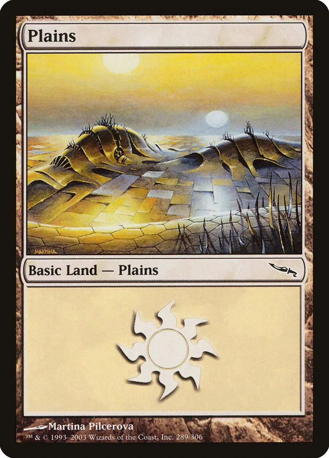 2003 Mirrodin Plains common #289 common card image