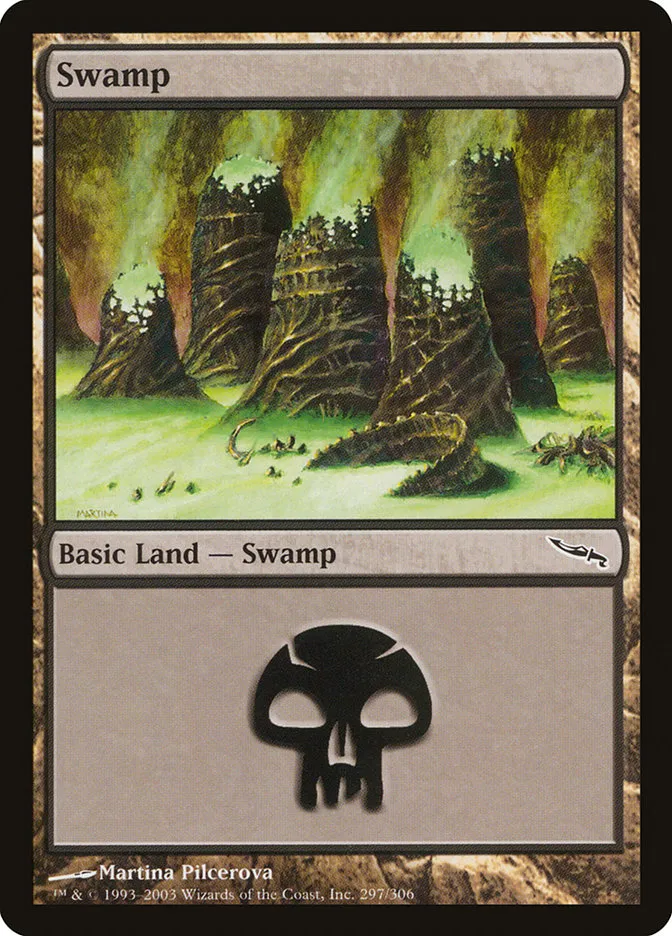 2003 Mirrodin Swamp #297 common card image