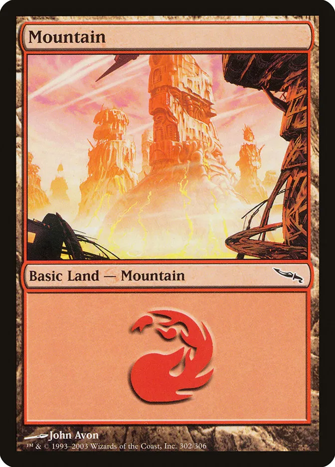 2003 Mirrodin Mountain common #302 common card image