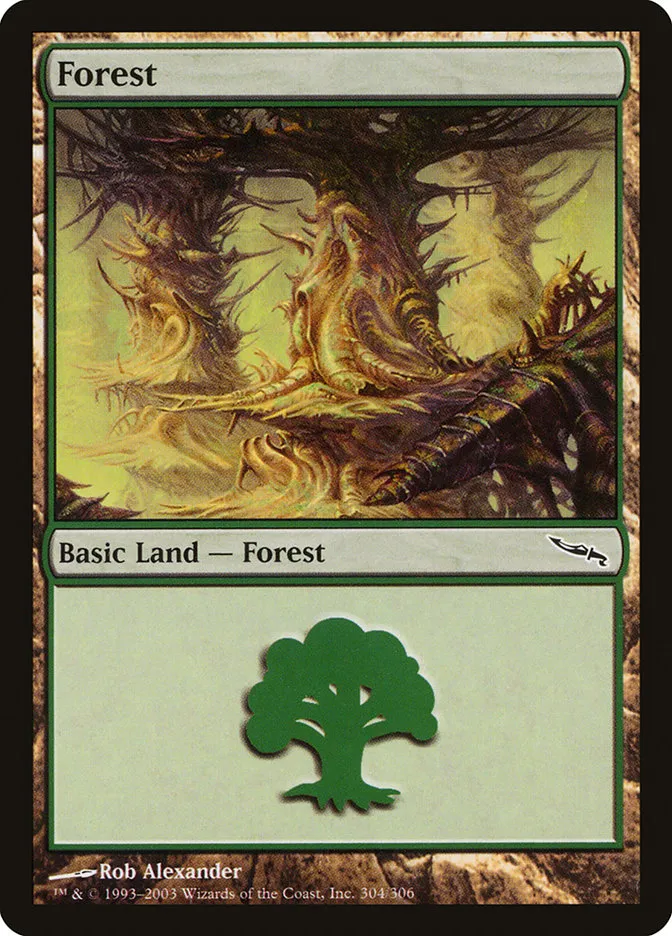 2003 Mirrodin Forest common #304 common card image